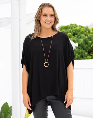 FREEZ Bee Maddison - Kitty Top | Black