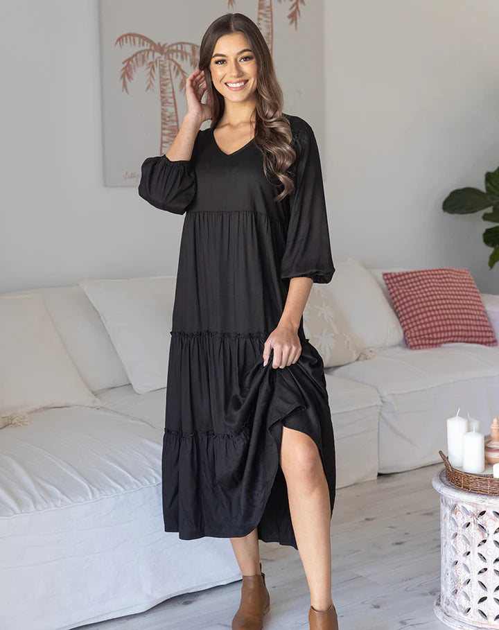 Bee Madison - Jade Dress | Black
