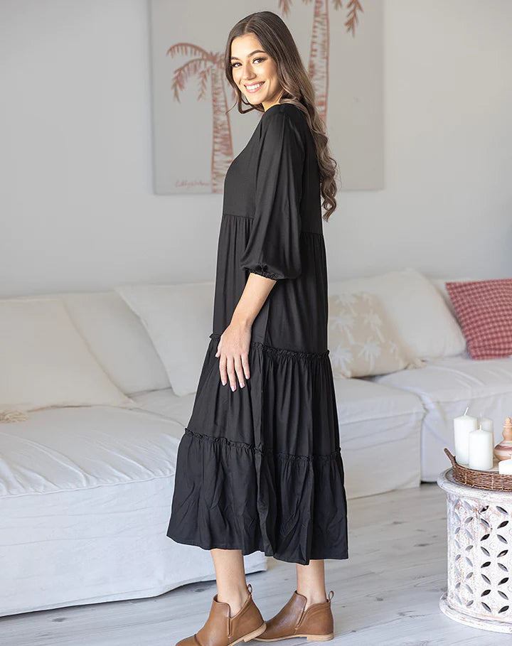 Bee Madison - Jade Dress | Black