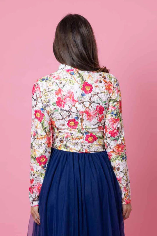 Augustine | Beau Lace Top White Floral