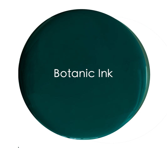Botanic Ink chalk paint swatch – deep artisan green with undertones
