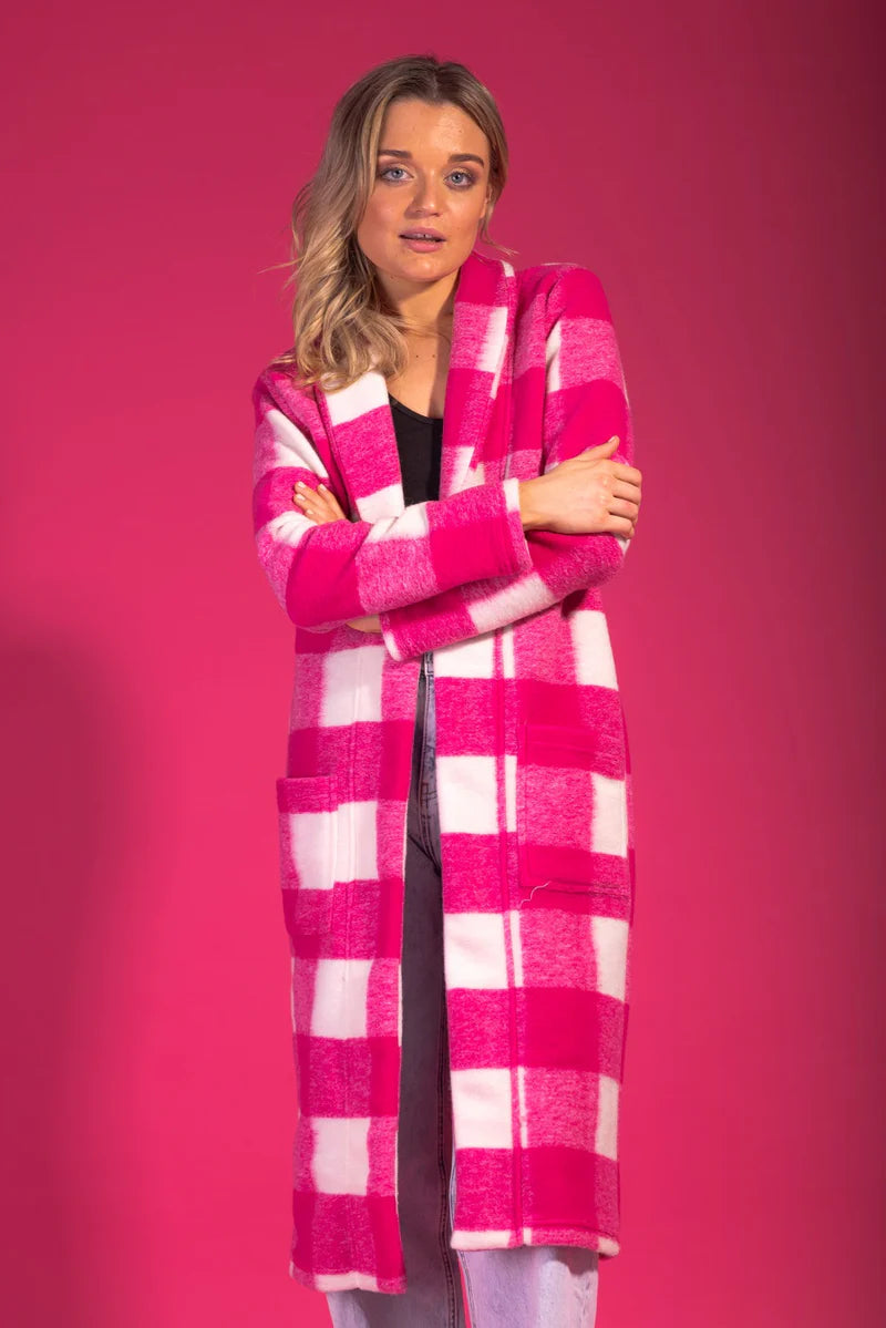Charlo By Augustine | Bree Cardigan - Pink Check