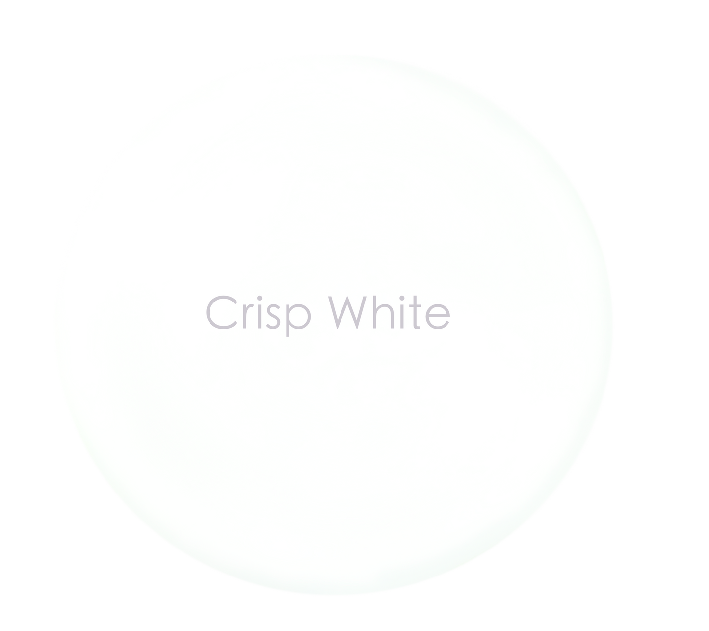 Bright white matte chalk paint – Crisp White detail