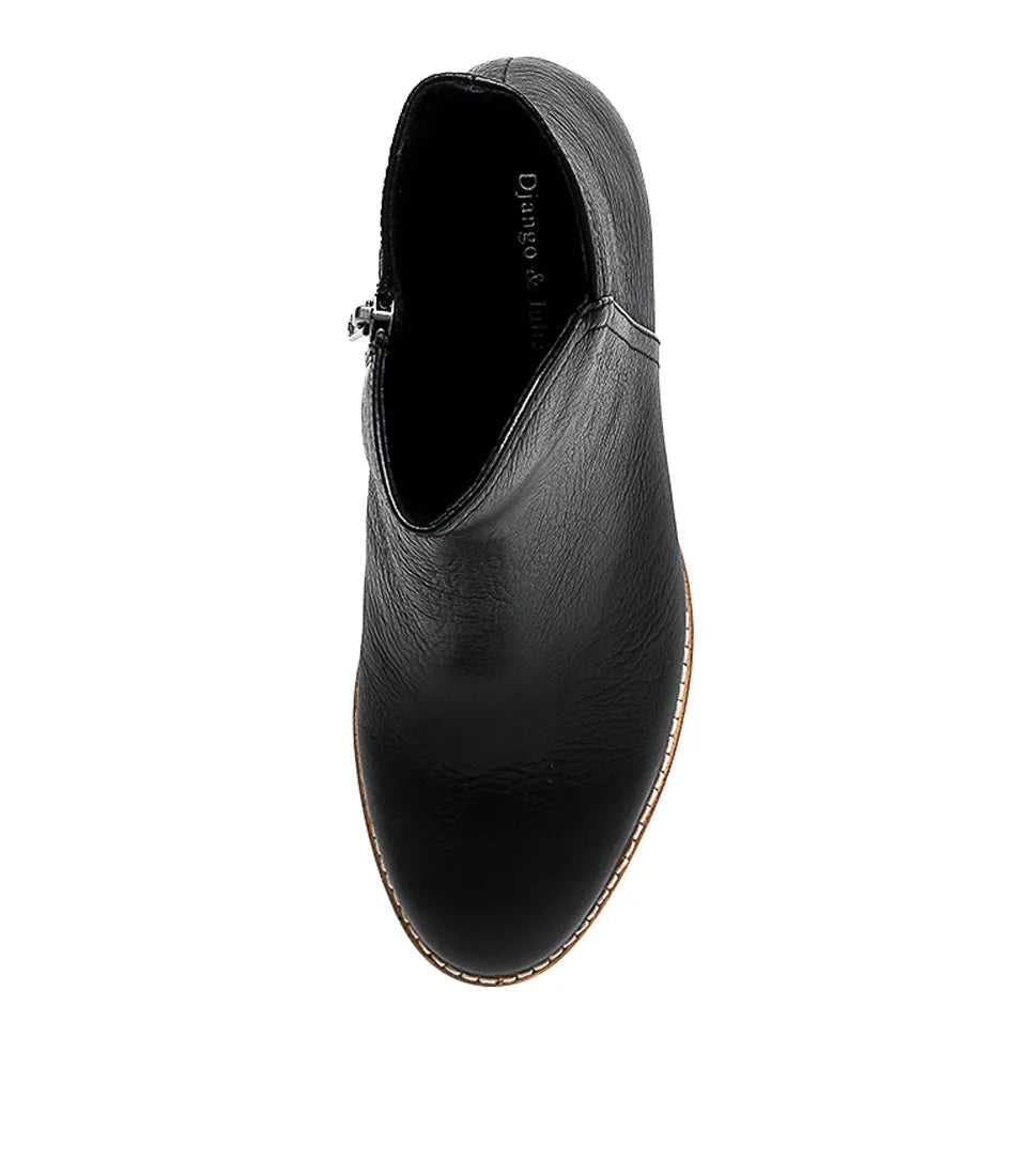 Django & Juliette - Mockas Natural Leather | Black