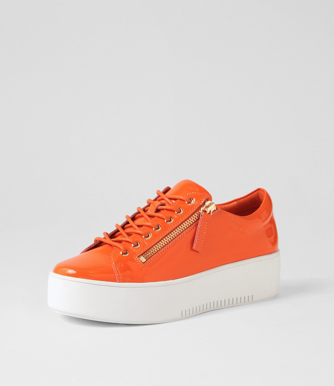 Django & Juliette - Wolfie Leather Sneaker | Orange