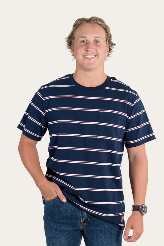 Ringers Western Angus Men's Loose Fit Tee - Navy
