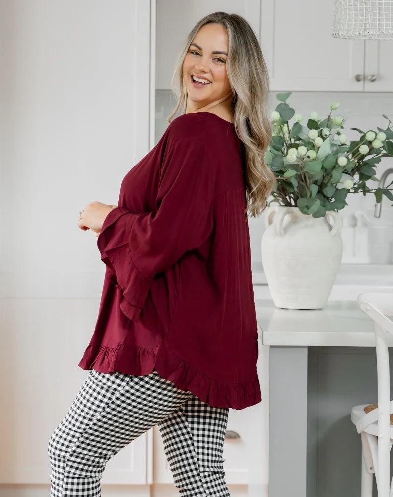 Bee Maddison | FELICITY TOP - WINE
