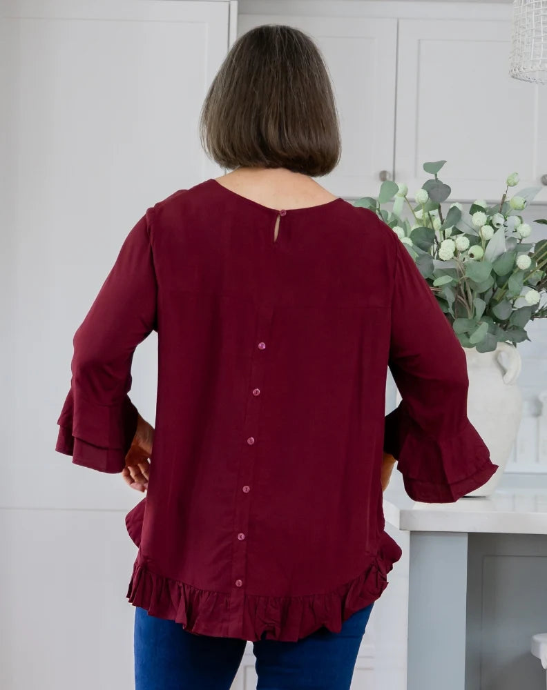 Bee Maddison | FELICITY TOP - WINE