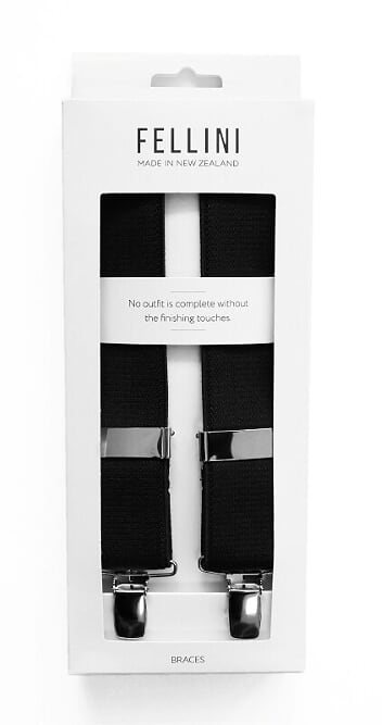 Parisian - Fellini Plain Brace Clip | Black