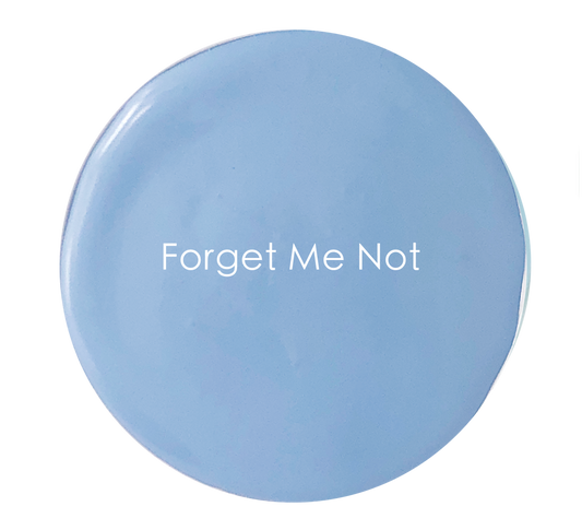 Forget Me Not paint tin – cool blue exterior paint by The Artisan Company