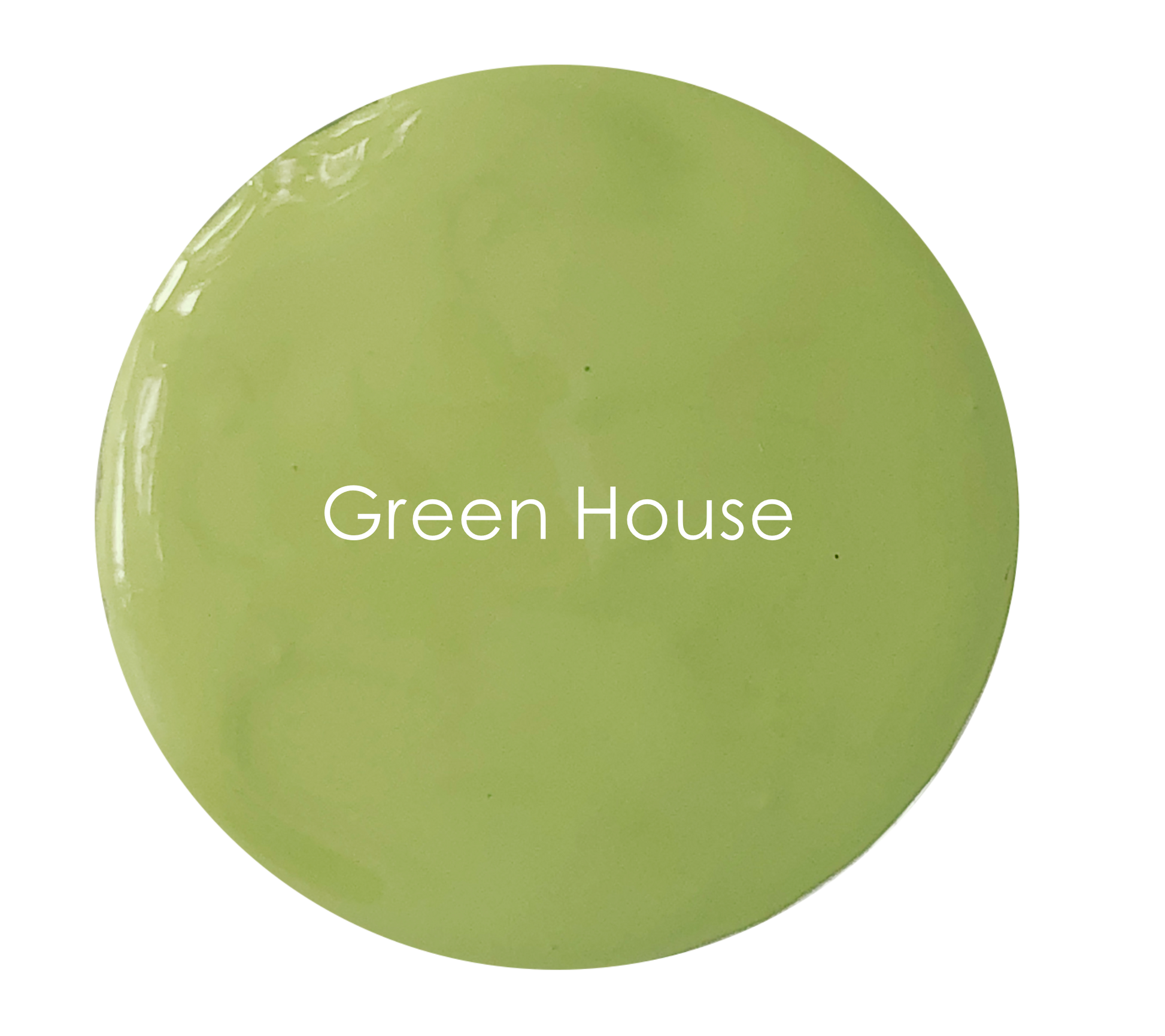 Green House chalk paint swatch – warm soft green