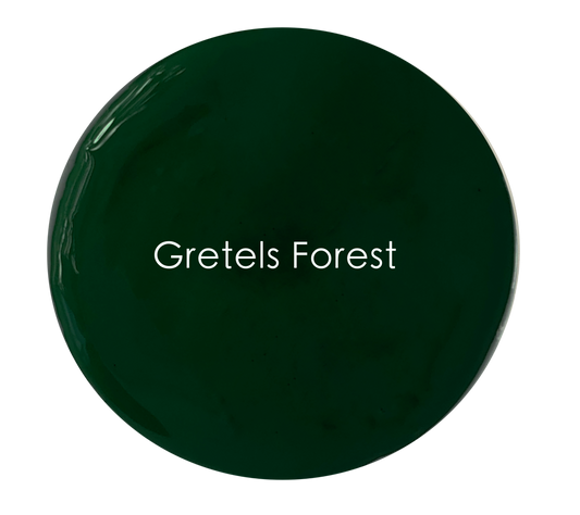 Gretel’s Forest chalk paint swatch – rich dark green