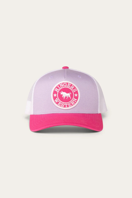 Ringers Western - Signature Bull Kids Trucker Cap | Lilac/Candy