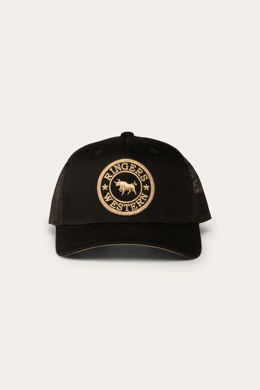 Ringers Western - Signature Bull Kids Trucker Cap | Black