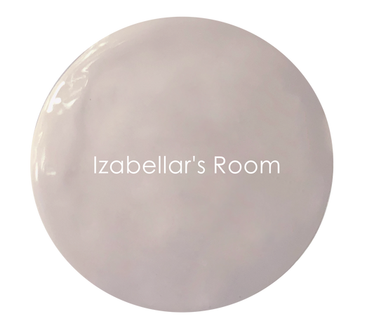 Izabellars Room chalk paint swatch – warm taupe grey