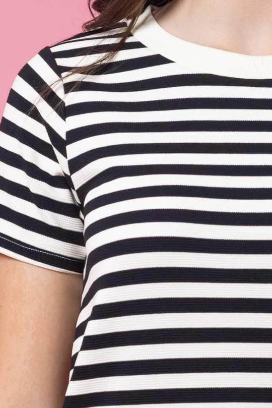 Charlo | Jordyn Tee Black Stripe