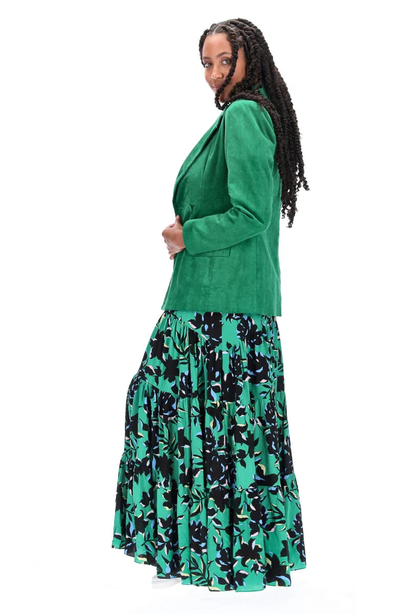 Charlo | Juliana Cord Cotton Blazer Green