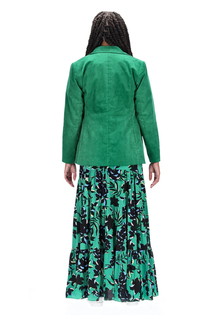 Charlo | Juliana Cord Cotton Blazer Green