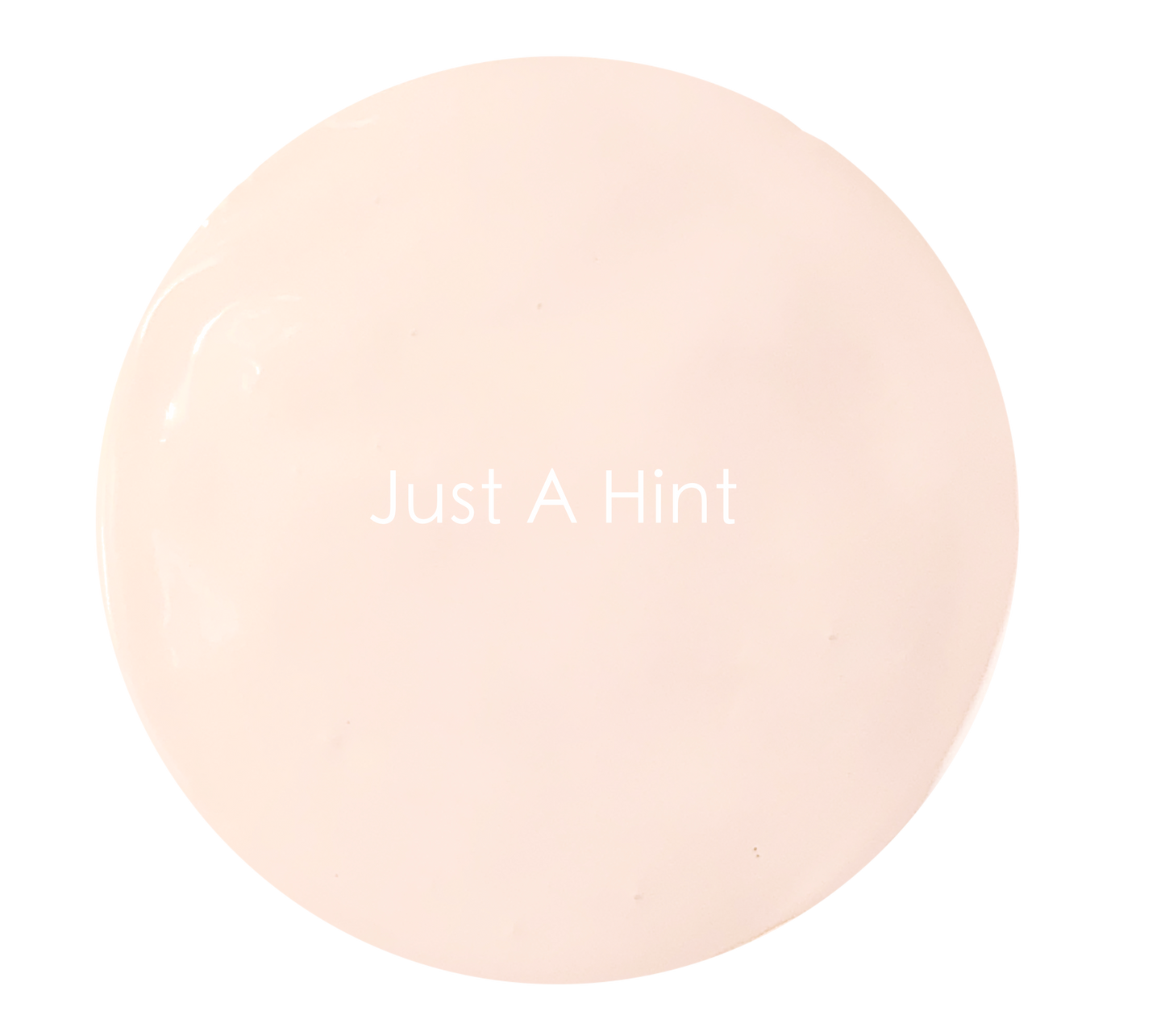 Just a Hint chalk paint swatch – soft champagne pink