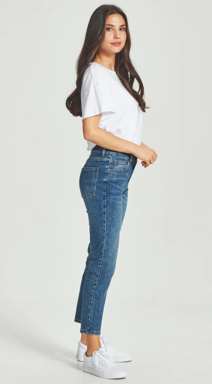 Junkfood KAILEY | Dark Blue Short Stuff Jean