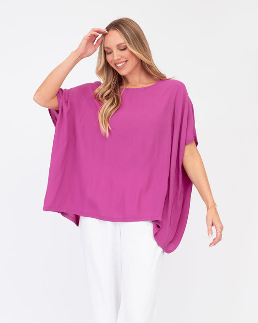 Label of Love | Oversized Top - Orchid