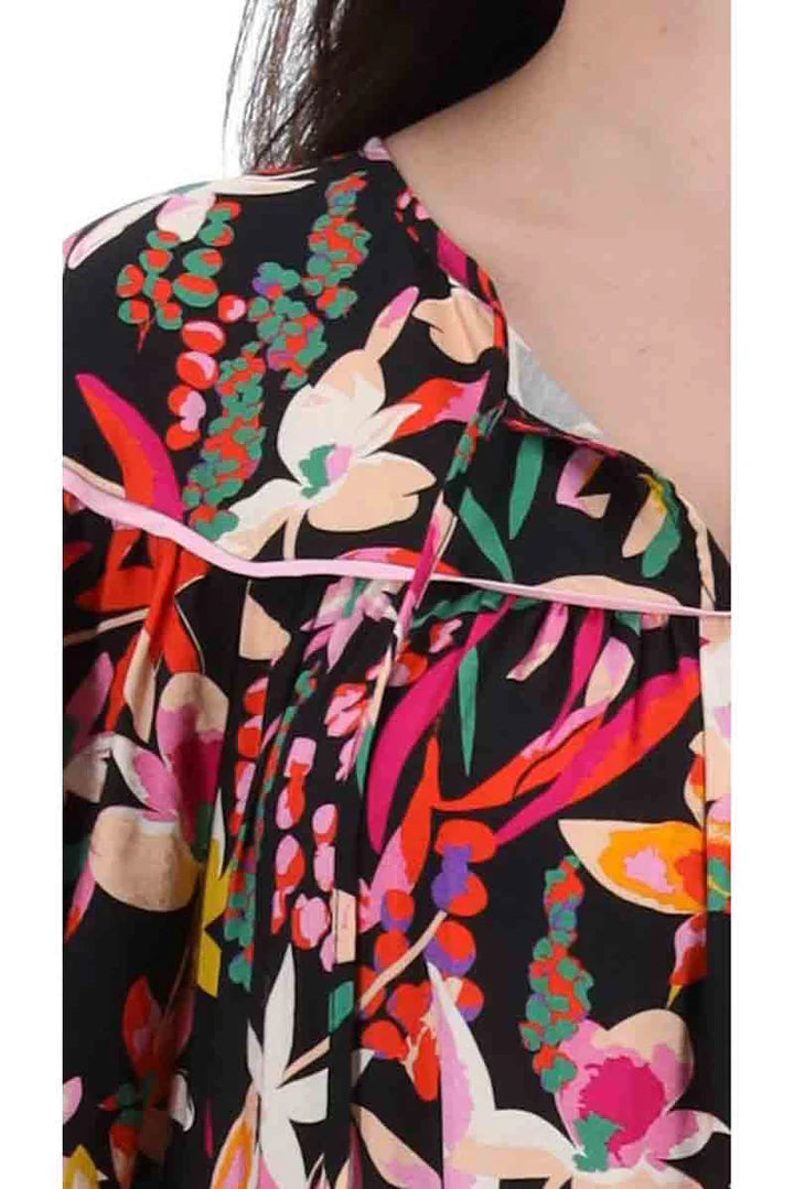 Augustine | Malva Midi Dress Black Print