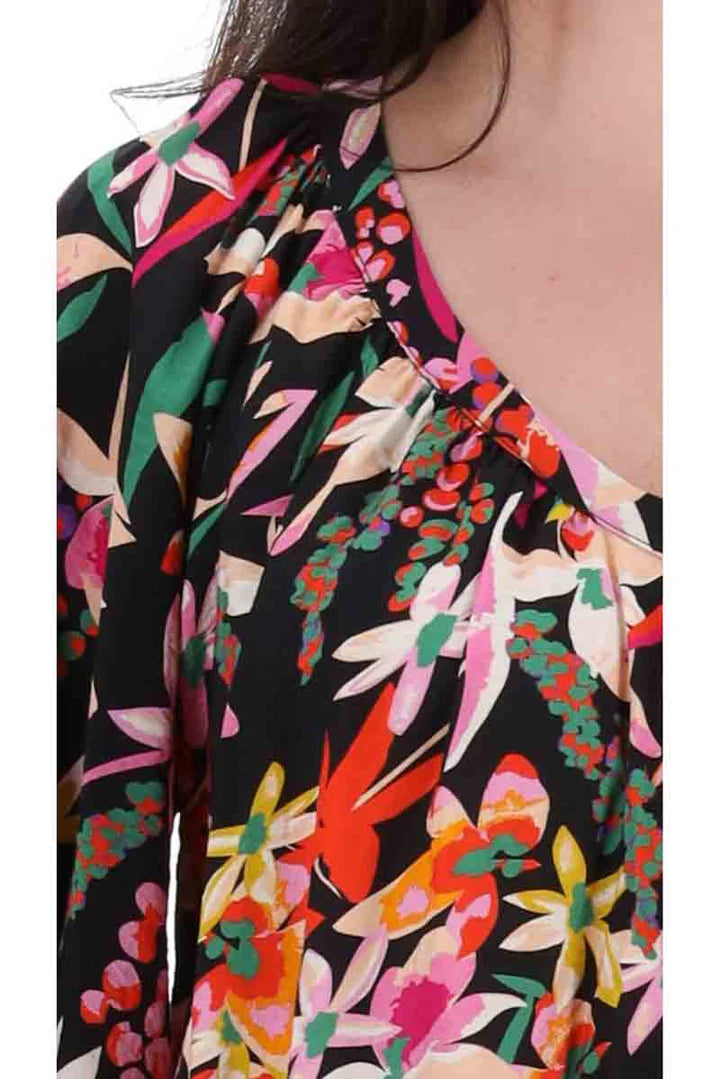 Augustine | Mia Top Black Print