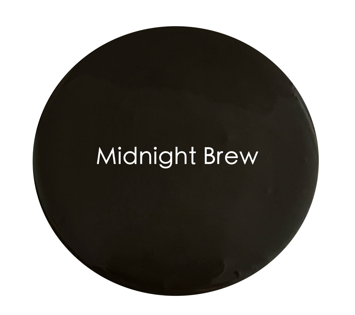 Close-up of Midnight Brew chalk paint texture – brown-black blend