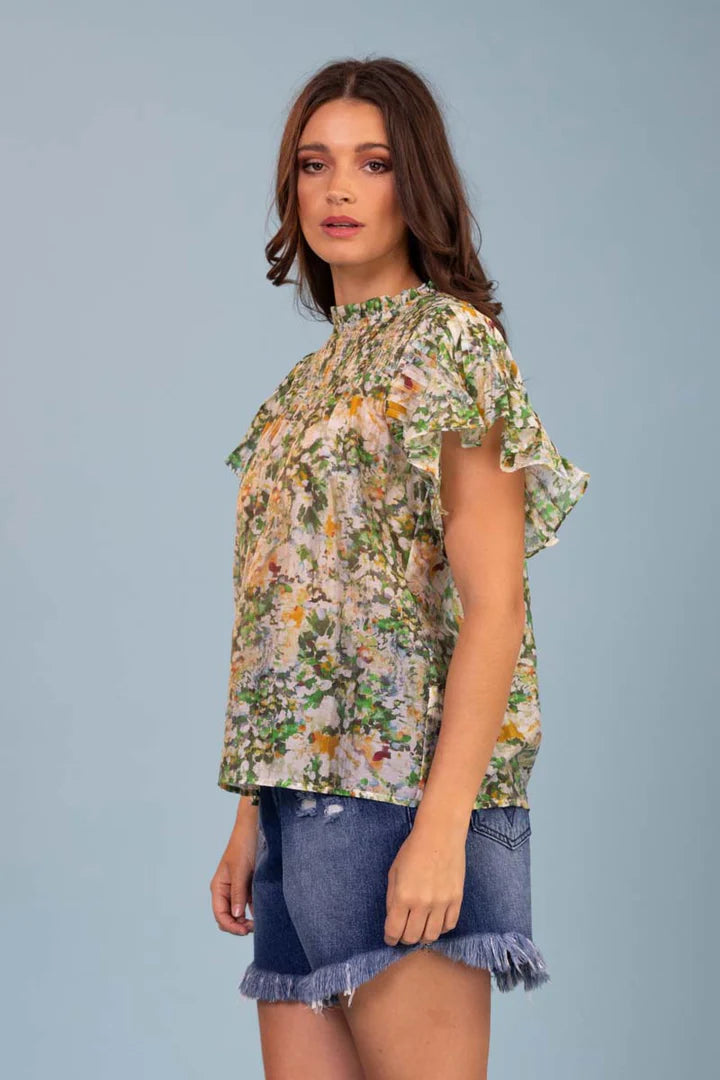 Amaya | Monet Top Green