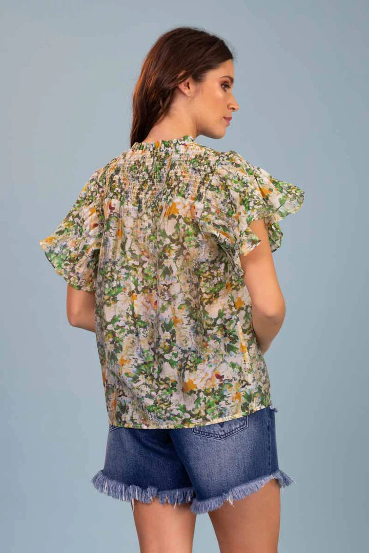 Amaya | Monet Top Green