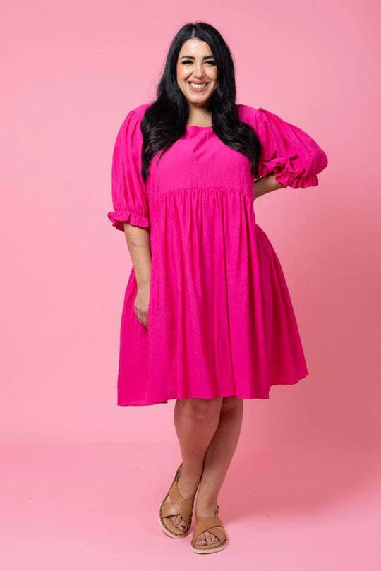 Charlo | Nixon Dress Hot Pink