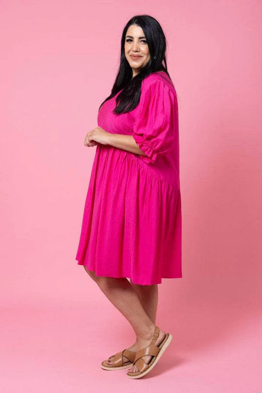 Charlo | Nixon Dress Hot Pink