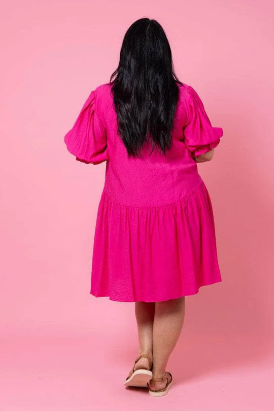 Charlo | Nixon Dress Hot Pink