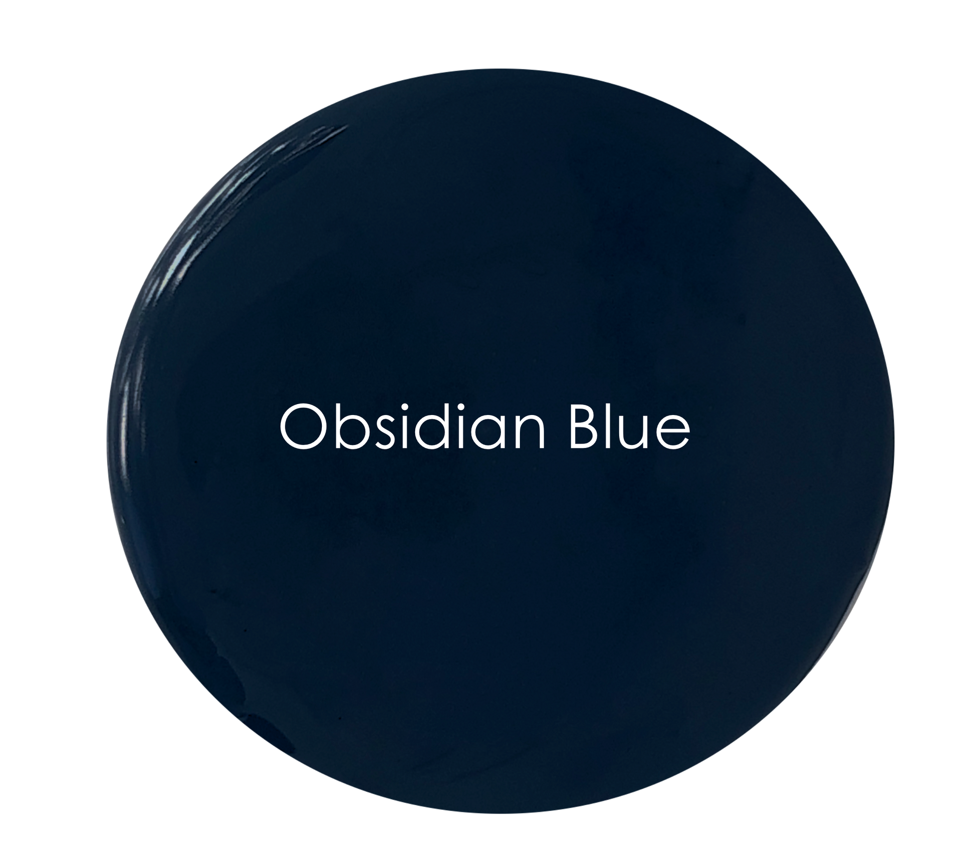 Obsidian Blue chalk paint swatch – deep blue-black tone
