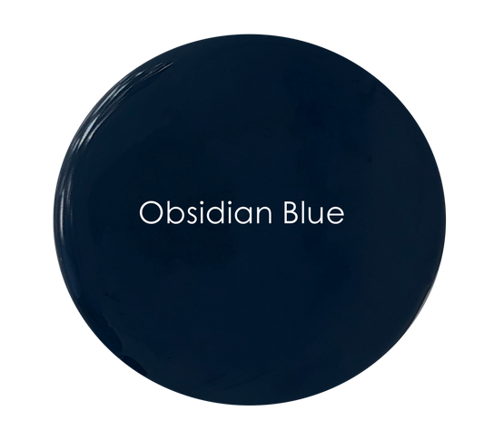 Obsidian Blue chalk paint swatch – deep blue-black tone