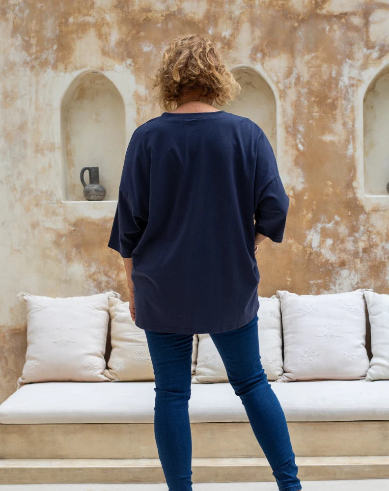 Bee Maddison | Classic Cotton Tee - Navy