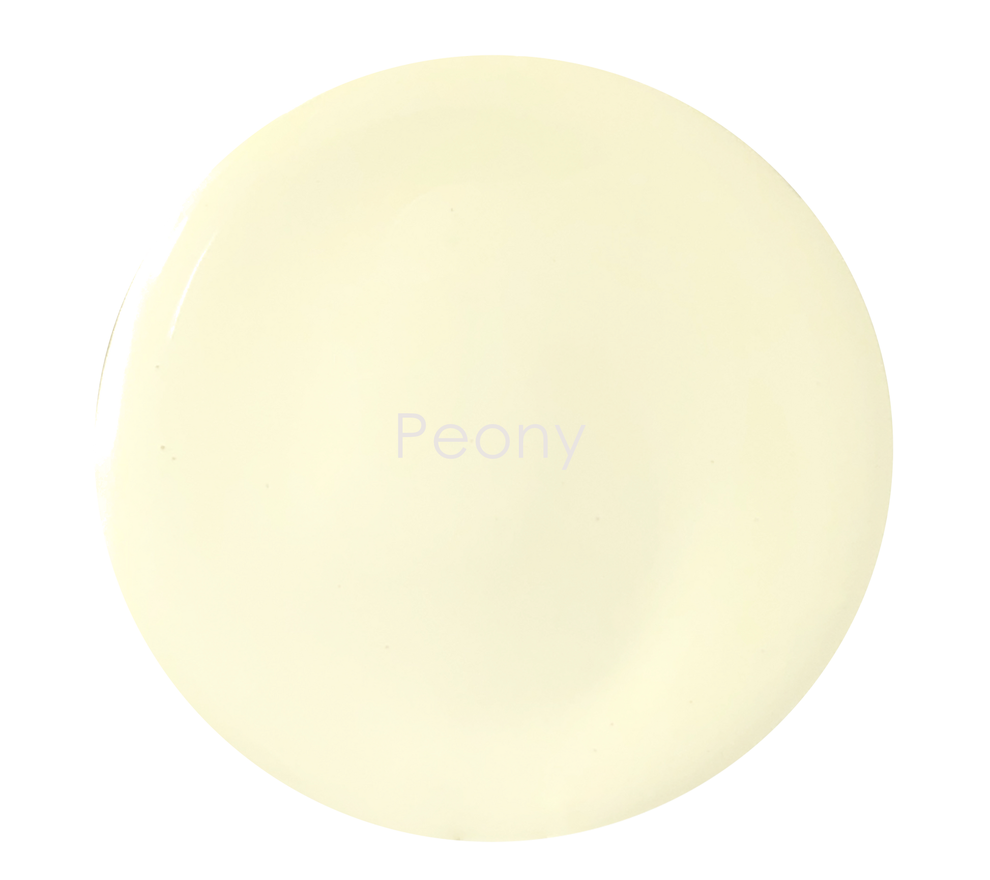 Peony chalk paint swatch – soft pale cream