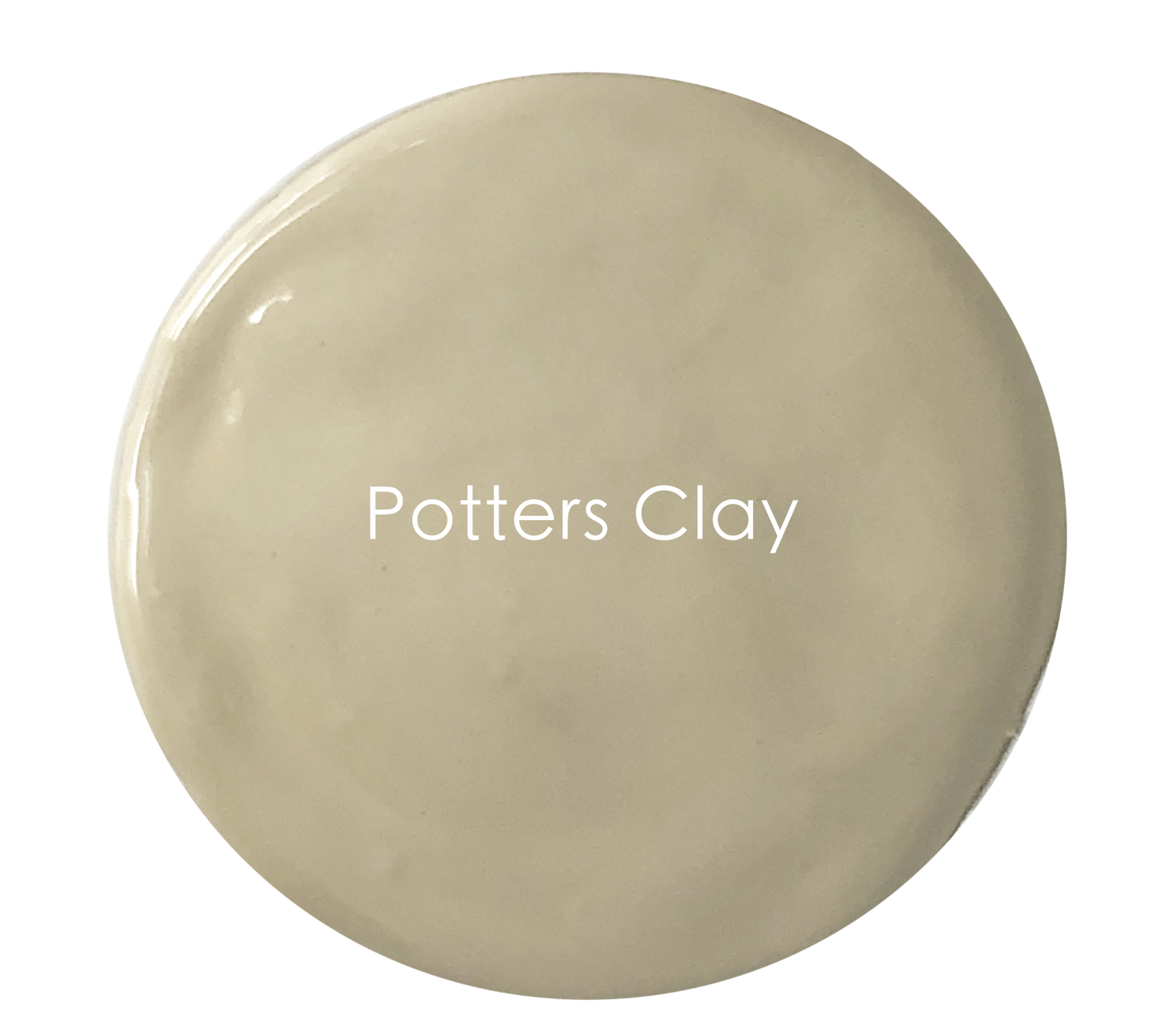 Potter’s Clay chalk paint swatch – earthy neutral with grey undertones