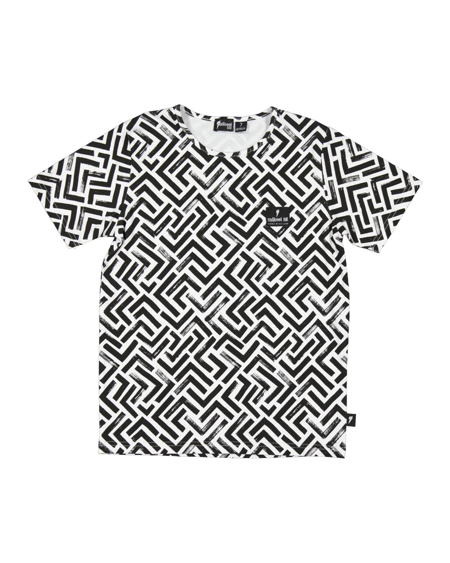 Radicool Dude - The Maze Tee | Black & White
