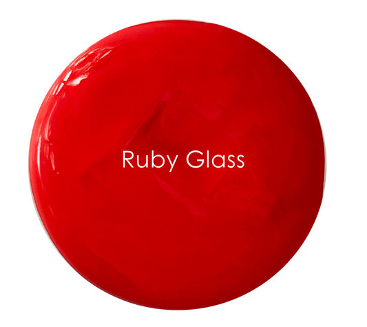 Ruby Glass chalk paint swatch – bright passionate red
