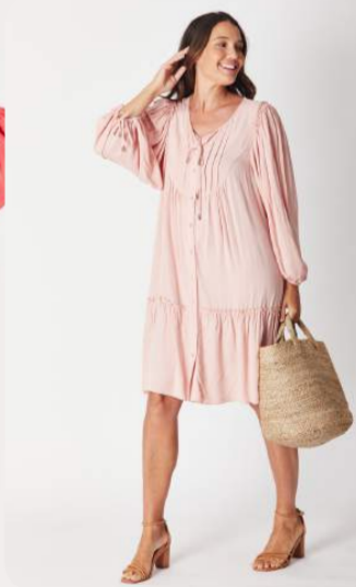 Luna Sky - Billow Core Dress | Blush