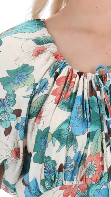 Augustine | Estella Maxi Dress - Teal Floral