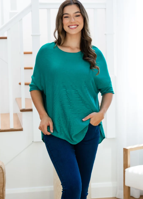 Freez | Batwing Knit - Teal