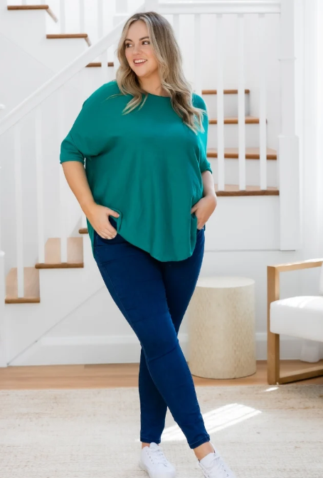 Freez | Batwing Knit - Teal