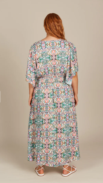 Isle of mine | Esme Button Dress - Lotus Fleuron