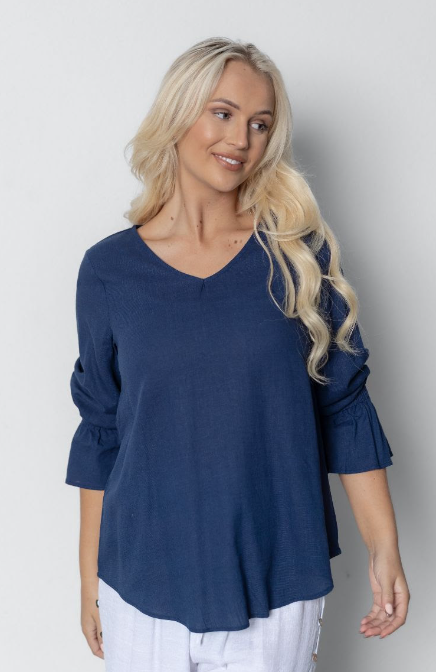 Willow Tree Navy Top