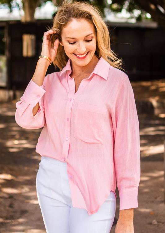 Willow Tree Pink Blouse