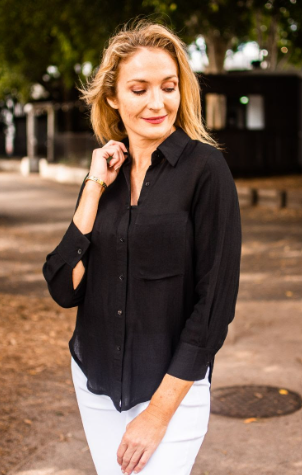 Willow Tree Black Blouse