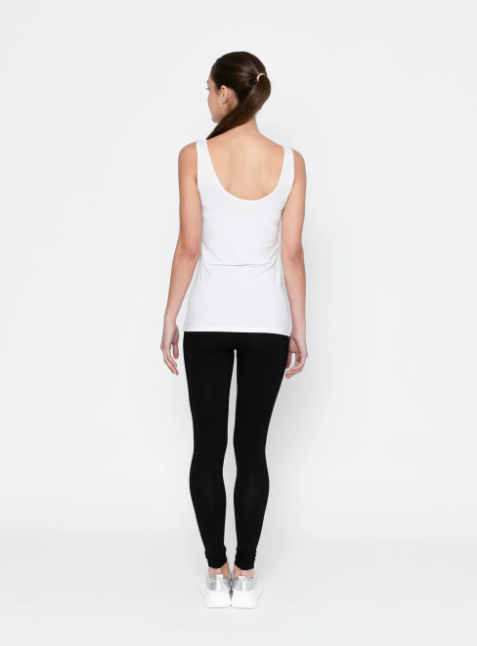 Two by Two | Essentials  Reversable Rayon Tank WHITE