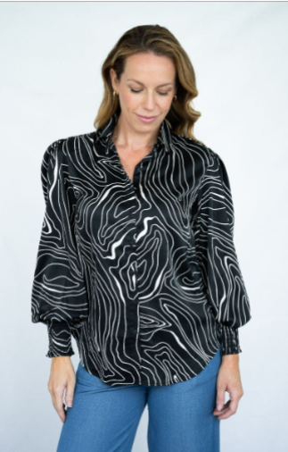 Jolie Saule | Abstract Blouse